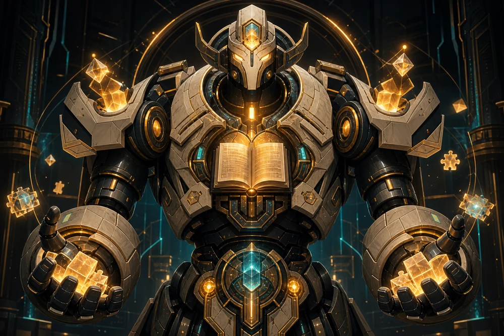 The Knowledge Colossus waiting for a student assessment challenge
